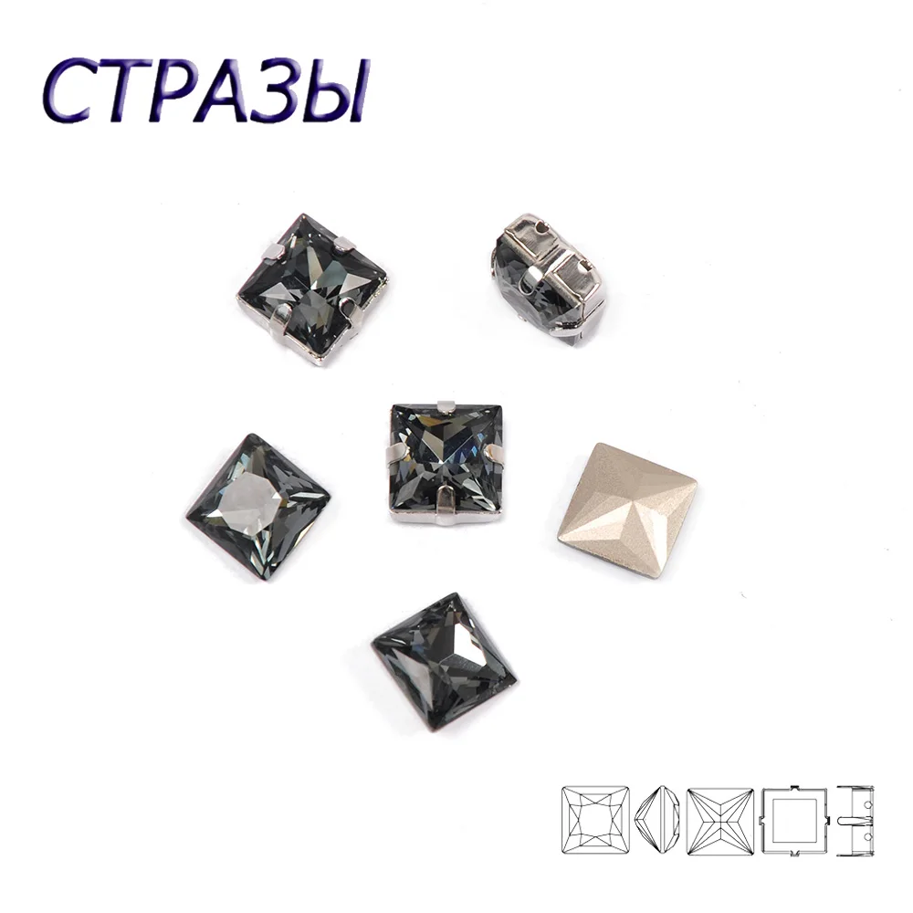 CTPA3bI пустой Алмазный цвет бисер для одежды зажим стразов стеклянные стразы Точка