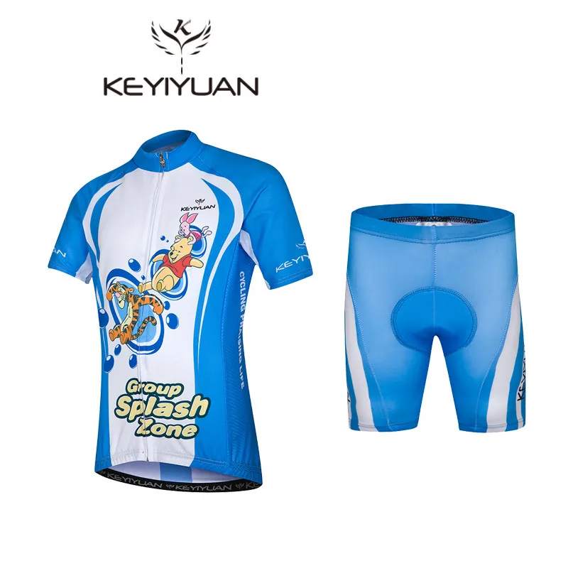 keyiyuan Children Cycling Jersey Sets 2017 Summer Sport Road Bike