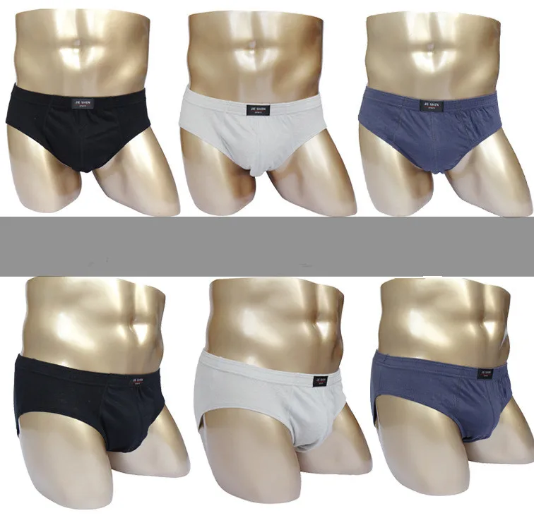 100% Cotton Briefs Mens Comfortable Underpants Man Underwear M/L/XL/2XL/3XL/4XL/5XL 4pcs/lot Free shipping & Drop shipping designer boxer briefs