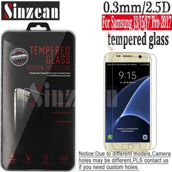 

Sinzean 100pcs For samsung galaxy J730/J530/J330 J7/J5/J3 PRO 2017(EU Version) tempered glass screen protector