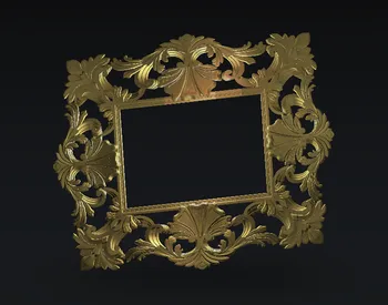 

CNC Router relief frame model 3D model artcam type3 cnc engraving STL format E97