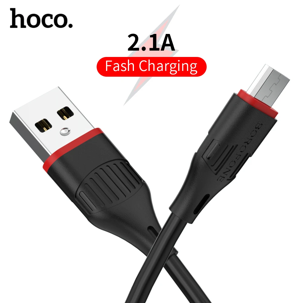 

HOCO Micro USB Cable 1M Fast Charging Data Charger Cable for Xiaomi Samsung Android Mobile Phone USB Micro Cable