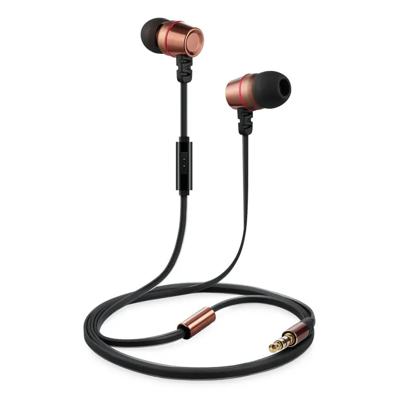 CHICLITS 3.5mm In-ear Earphone Metal Bass Line Control Music Universal Earplugs For MP3 MP4 Computer Mobile Phone fone de ouvido |