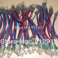 DC12V вход 12 мм WS2811 пиксельный узел, 100 шт. нитке, IP68 Номинальное