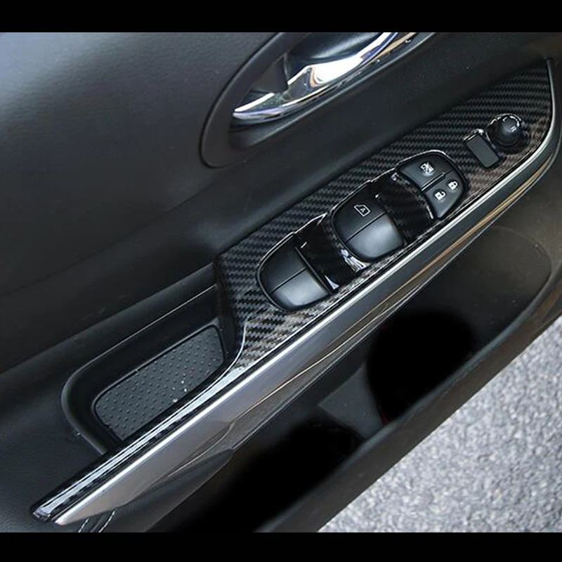 

For Nissan Navara NP300 ABS Plastic Chrome accessories 2017 2018 2019 Door Window glass Lift Control Switch Panel Cover Trim