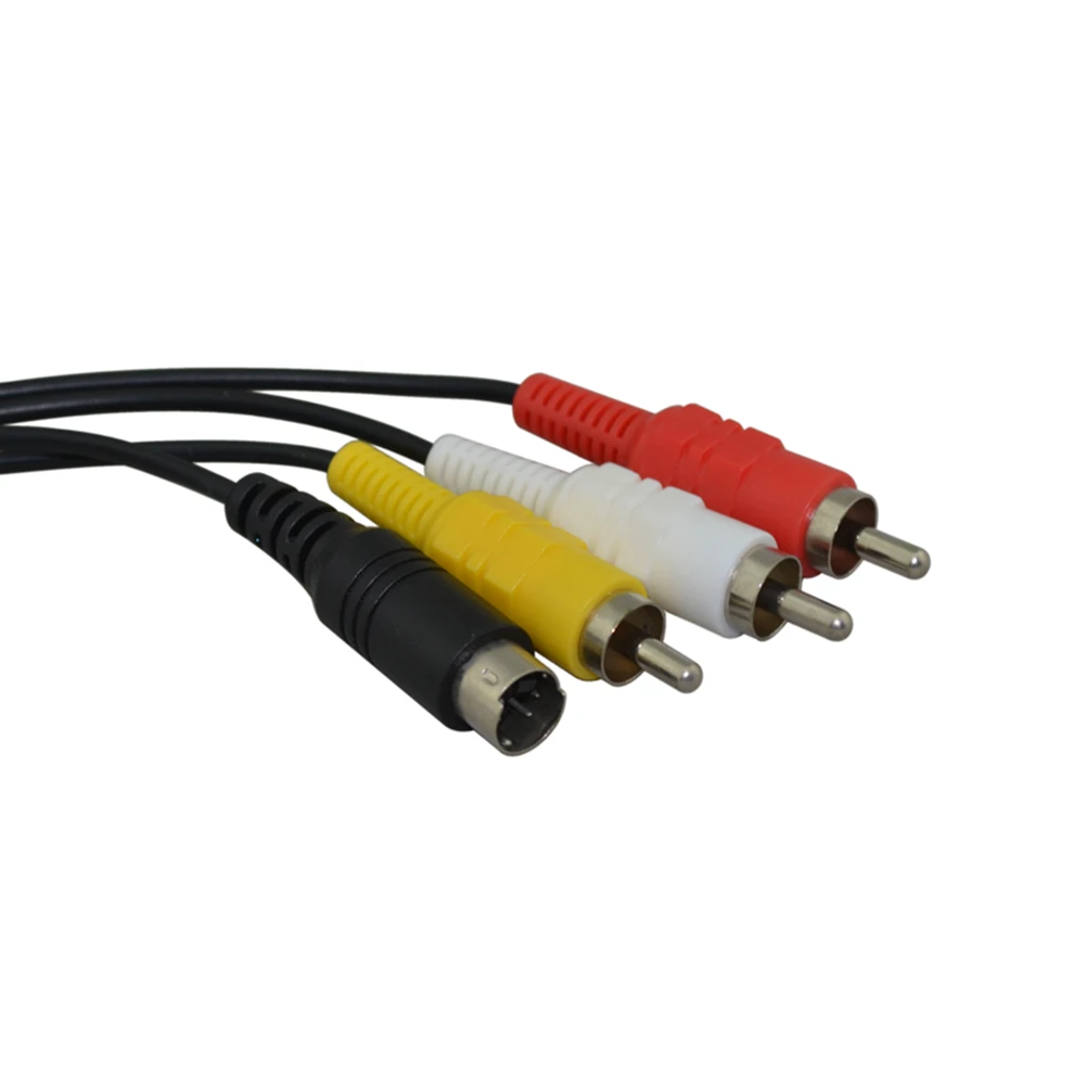 Никелированный штекер аудио-видео кабель для sega DreamCast DC для sega Dreamcast системная консоль RCA S-Video AV патч-корд ТВ провод