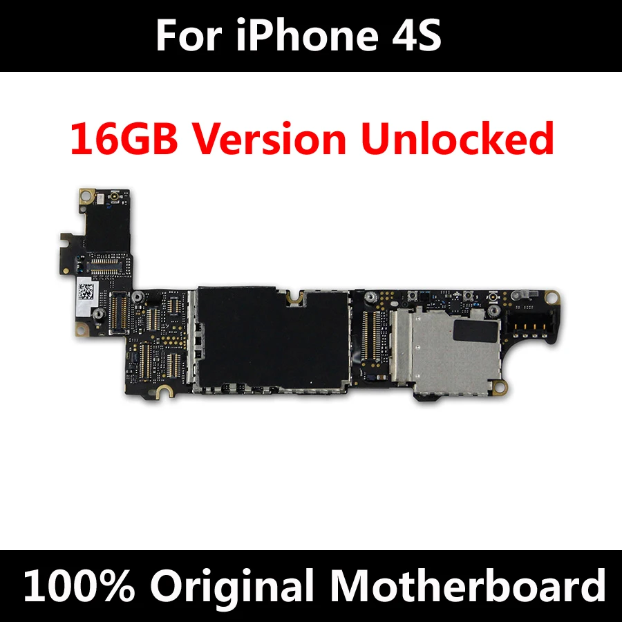 

16GB Original Mainboard For iPhone 4S 100% Unlocked Official Version Motherboard Good Working Logic Board With Full Chips