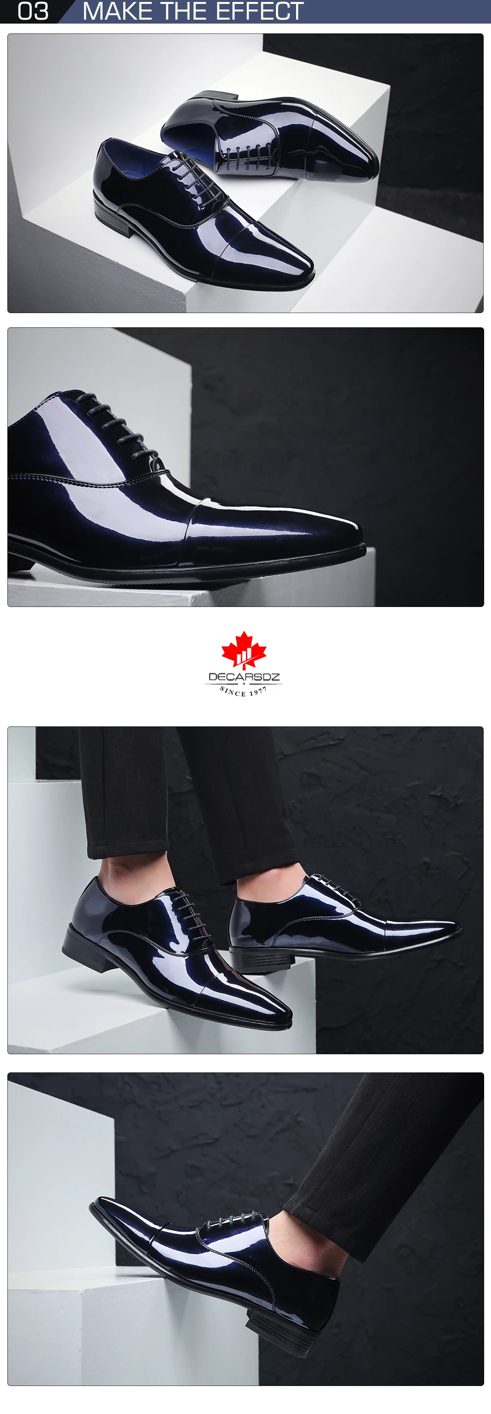 Мужская официальная обувь; коллекция года; модные модельные туфли из лакированной кожи; Мужская брендовая деловая Свадебная обувь; сезон осень-зима; мужская обувь