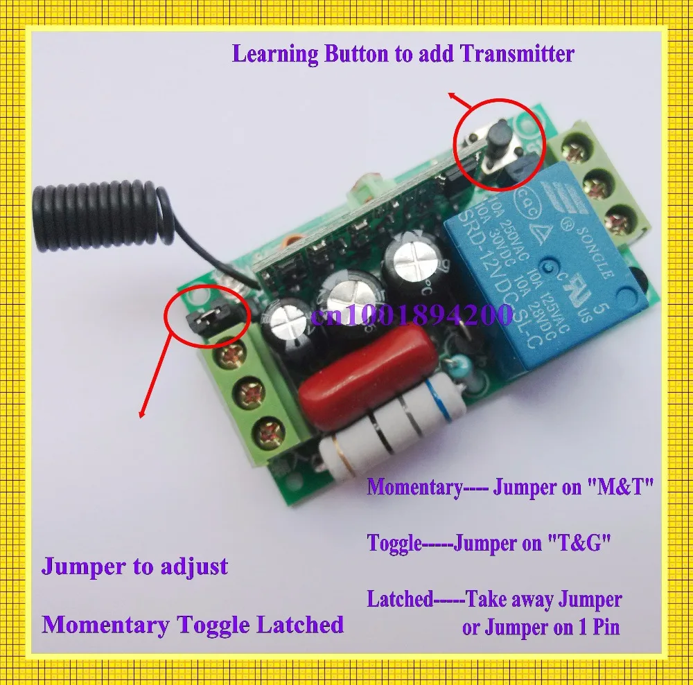 AC 220V 18CH Remote Switch 10A Relay Receiver Transmitter 315/433 RF LED Lamp Bulb Lighting Wireless Switch Smart Home ASK