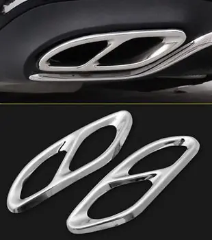 

Exhaust Muffler Tip Frame Chrome Trim for Benz GLC GLE GLS C E W213 W166 2017 2018