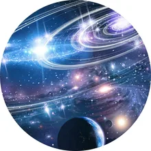 Звездный круглый 3D ковер спальня гостиная журнальный столик двери Ванная комната коврик простой скольжения