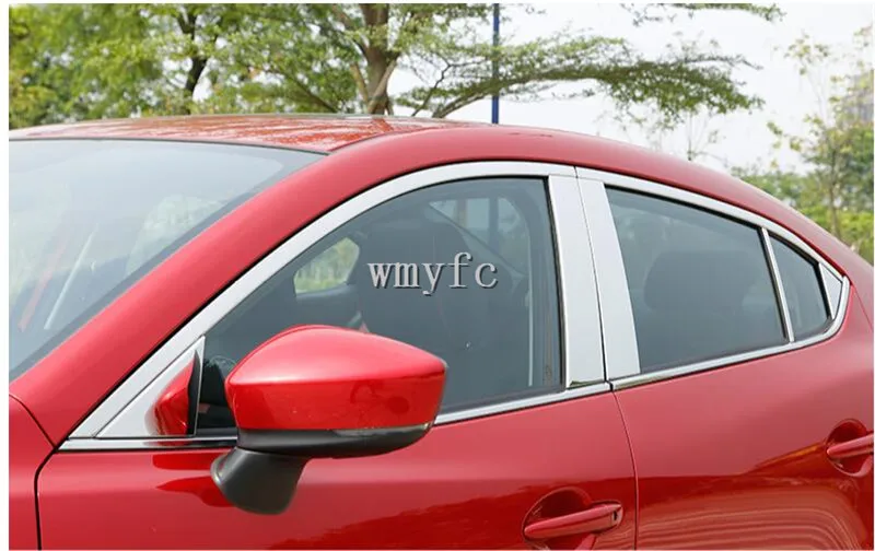Верхнее окно рамки Накладка для Mazda 3 Axela M3 4 дверь 5 4 шт