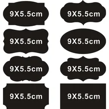5 шт./компл. Стикеры для доски ремесло Кухня банки наклейки для надписей доска меловая Стикеры 9,5 см x 6,5 см черная доска