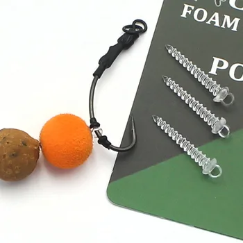 

20PCS Pop Up Boilie Screw Peg with Ring Swivel D-Rig Chod Rig Terminal Tackle Bait Holder Screw Carp Fishing Accessories
