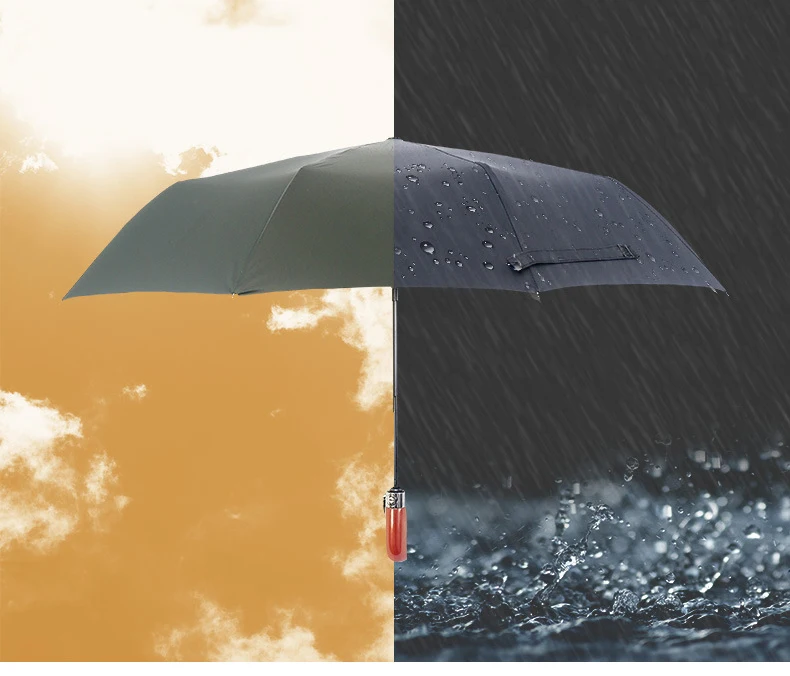 YADA 10K черный клей автоматический зонтик для защиты от ветра Складной Дождливый Зонтик для женщин мужчин УФ Защита Авто зонтик женский YD207