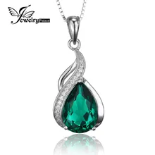 Model New Fashionable Jewellery Ladies three.5 ct Excessive High quality Nano Russian Emerald Pendant Set Pure 925 Sterling Strong Silver