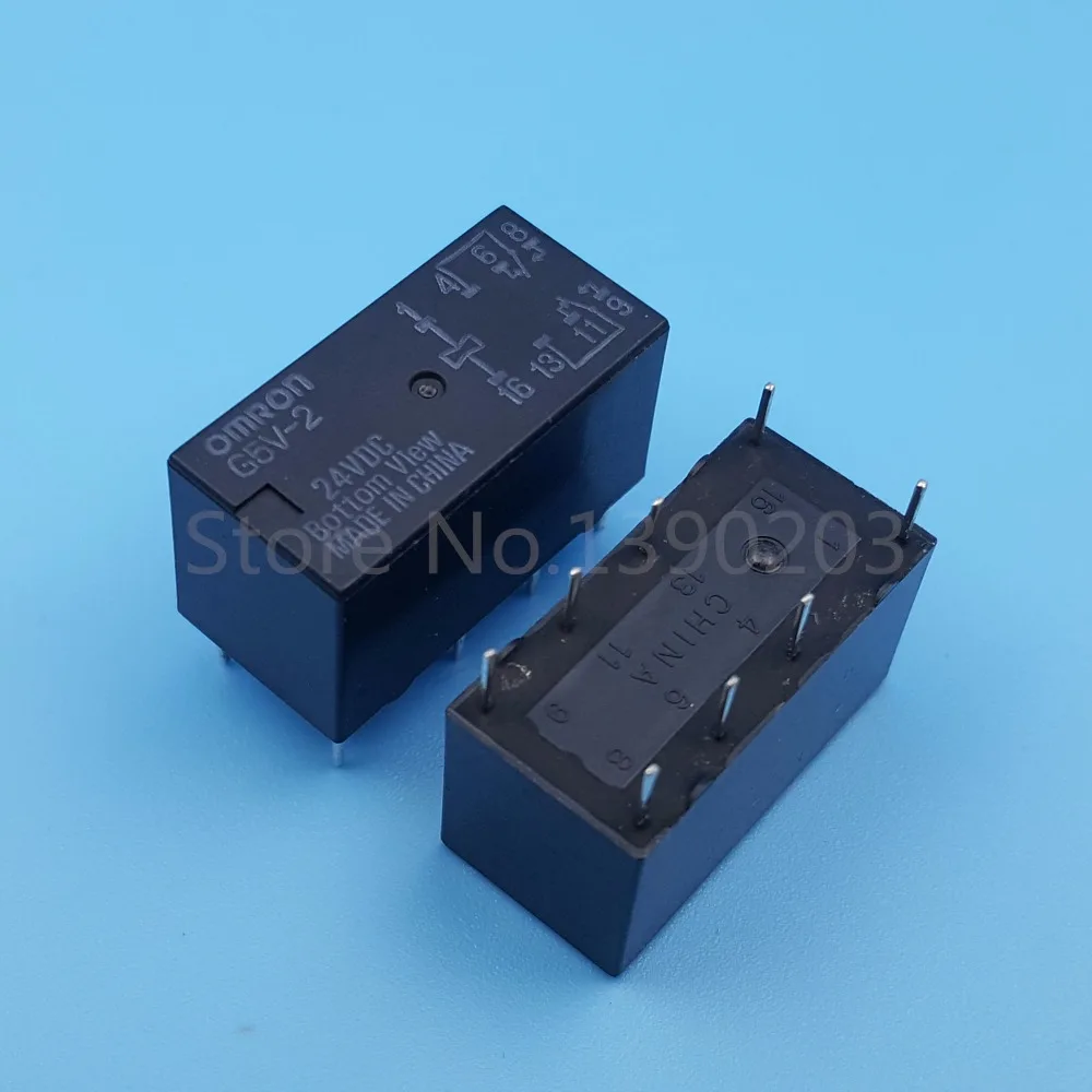 10 шт. Omron G5V 2 DC24V 8Pin DPDT PCB Крепление низкая стоимость реле сигнала|signal relay|pcb mount relaypcb