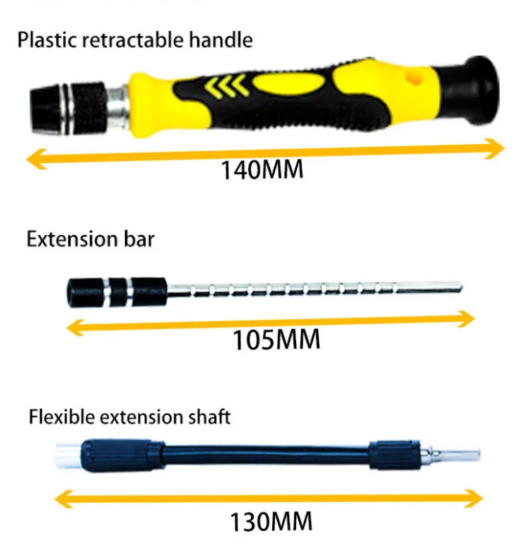 110 в 1 Набор Магнитных отверток Torx удлинительные Мути прецизионные отвертки для ПК телефона Комплект ручных инструментов с ломом пинцетом