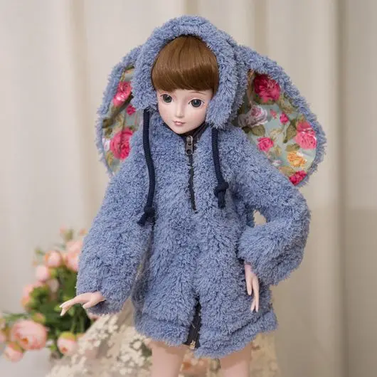 T02-X554 Blyth кукольная одежда 1/3 1/4 bjd 1/6 куклы аксессуары красочные плюшевые пальто кролика 1 шт - Цвет: A
