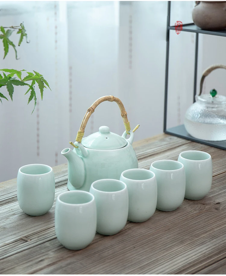 TANGPIN большой емкости celadon чайные сервизы фарфоровые чайник чайный китайский чайный набор кунг-фу посуда для напитков