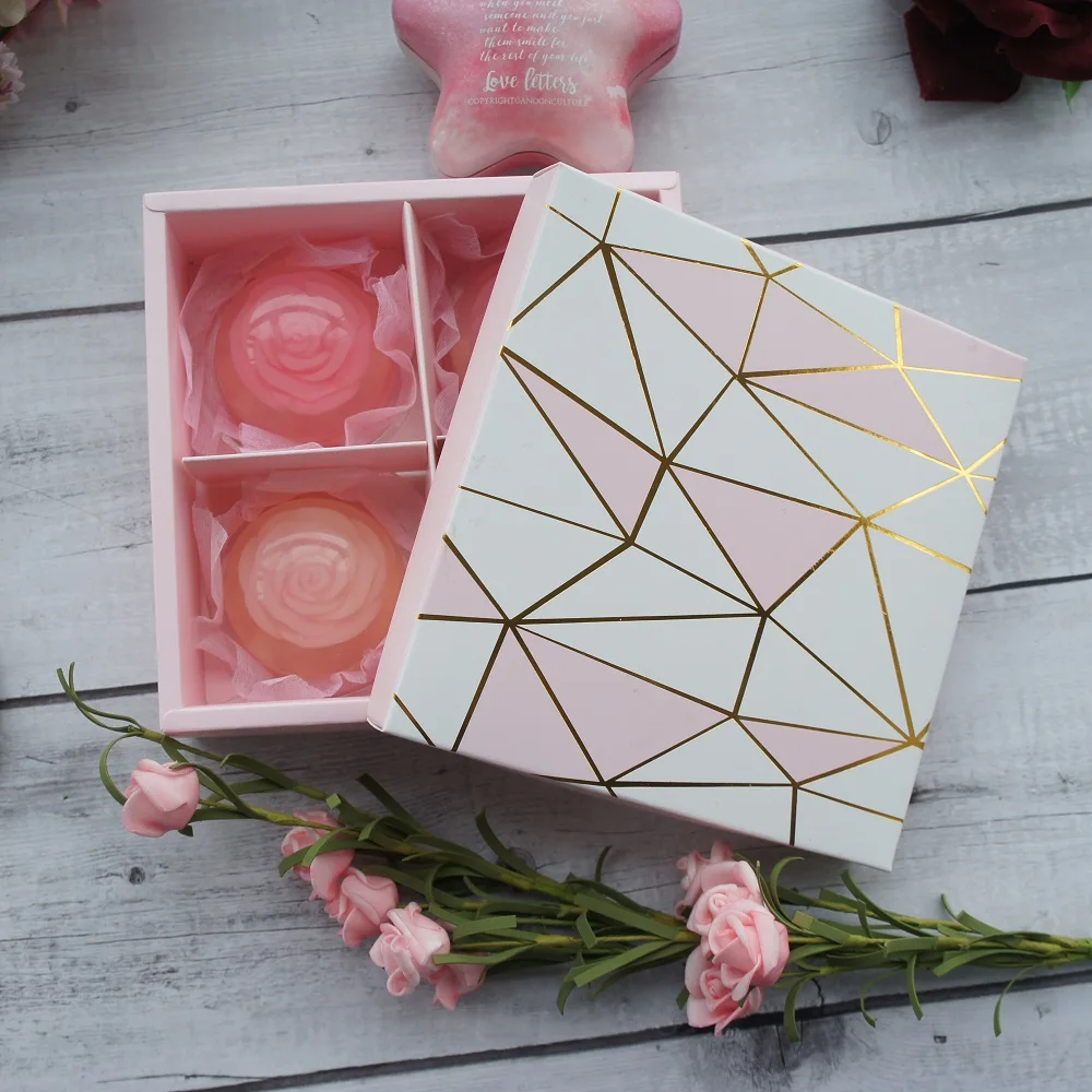 

15*15*5cm 10pcs Pink Gold Diamond Pattern Design Chocolate Paper Box birthday Wedding Party Cookie Candy Macarons Snacks Boxes