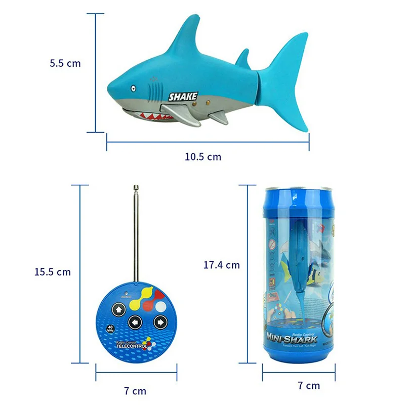 27/40 МГц Мини RC акула 3CH подводная лодка на радиоуправлении с пульт дистанционного управления с usb рыбы лодка игрушка для Детский подарок