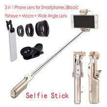 RK04 выдвижное устройство Bluetooth Беспроводная селфи палка монопод и светодиодная вспышка зеркало и телефон объектив для iphone 8 Plus X samsung huawei