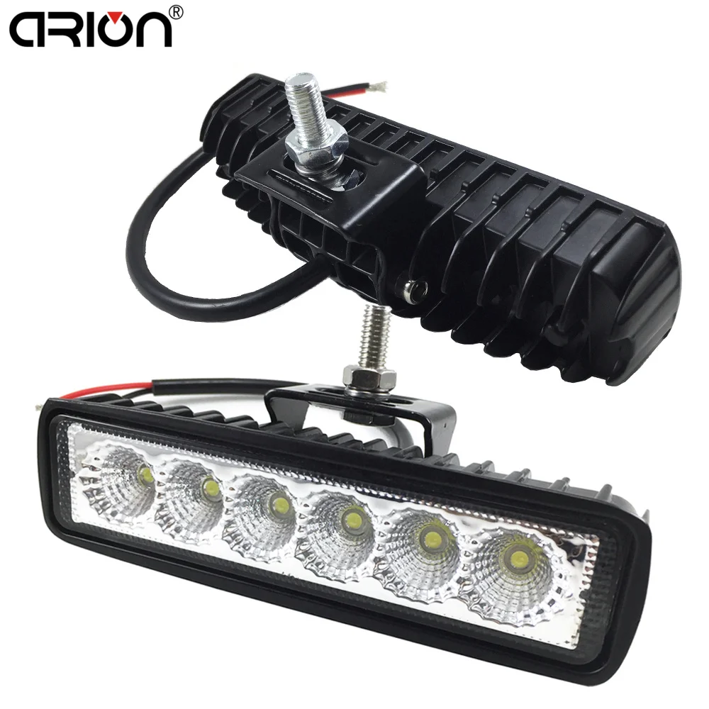 1 pièces 2 pièces 18w DRL LED projecteur de travail lumière de travail 9-32V 4WD 12 volts lampes de travail led pour véhicule tout-terrain SUV voiture camions