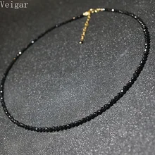 Простые черные бусы Короткое женское ожерелье модное ювелирное изделие женское Чокер ожерелья бижутерия женские вечерние ожерелья