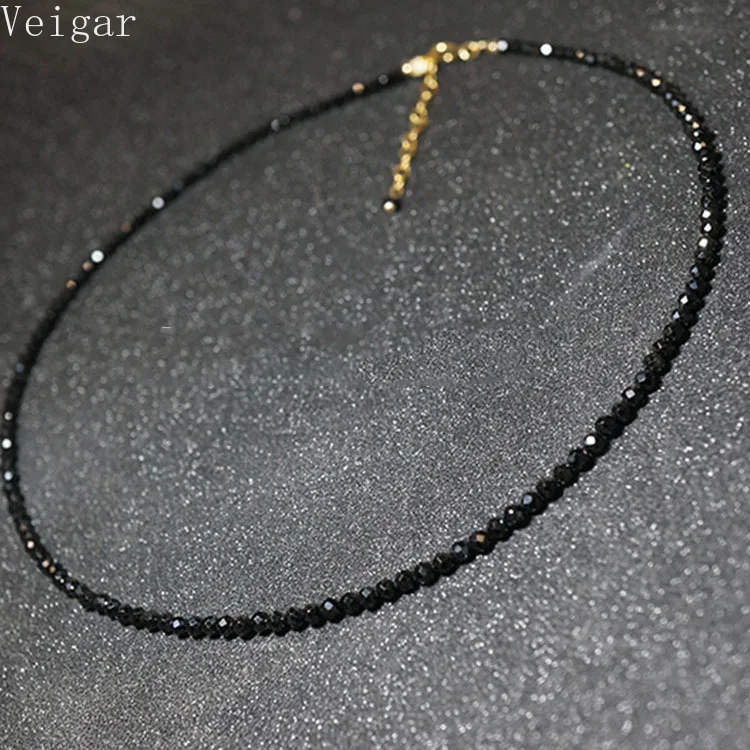 black beaded choker necklace