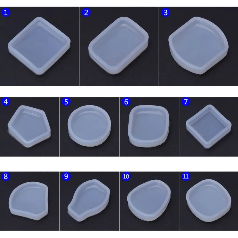 

Silicone Mold DIY Jewelry Making Round Geometric Fan Shape Pendant Epoxy Resin