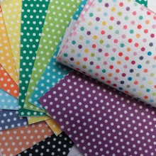 Новые Мягкие 18 Карамельный цвет с принтом в горошек качество мягкий нетканый Фетр fbric 16x16 см, fieltro Фетр ro