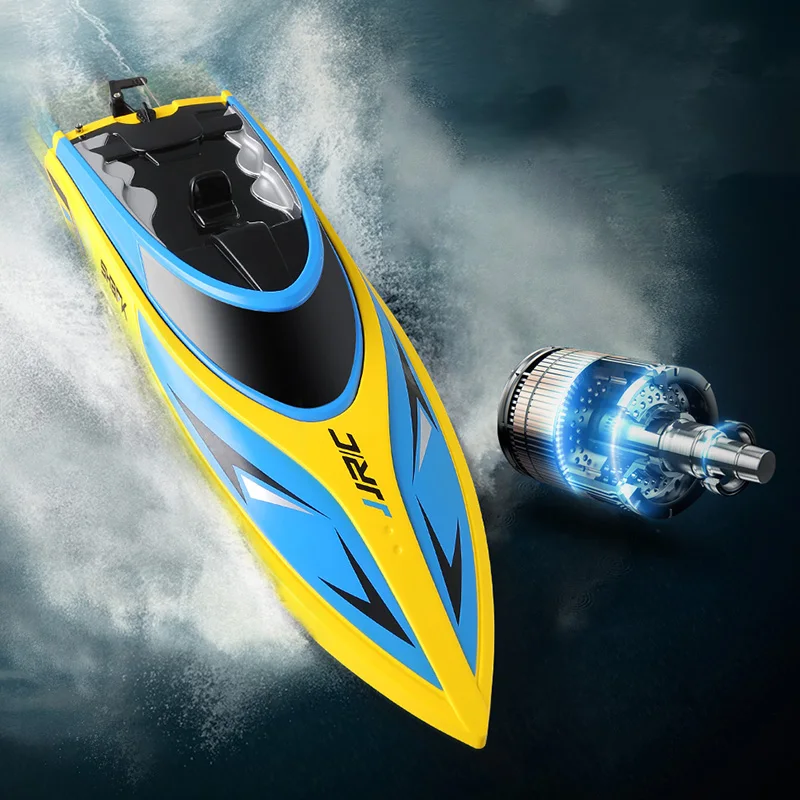 

Two Batteries Original JJRC S1 S2 S3 RC Boat Waterproof Turnover Reset Water Cooling High Speed 25km/h Speedboat Racing Boat