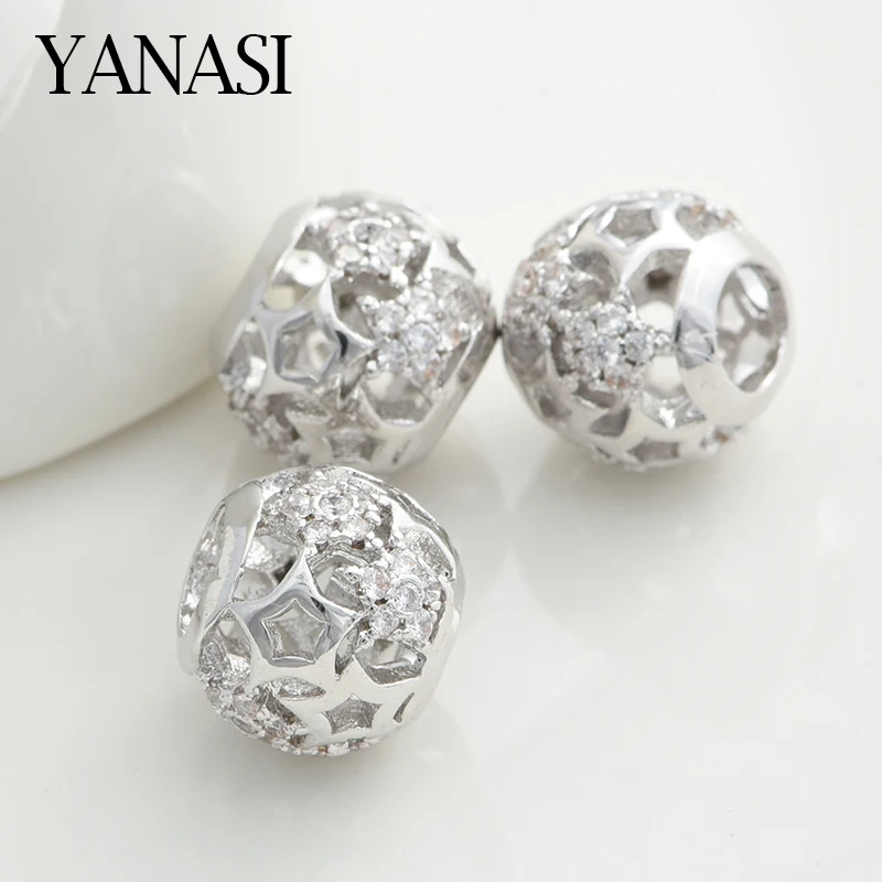 

10mm Big Hole Beads Ball Beads Accessories For Needlework Jewelry Making DIY Handmade Gift Hole 5mm