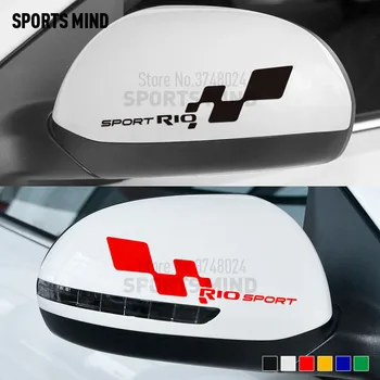 

10 Pairs SPORTS MIND Rear View Mirror Car Sticker Decal Automobiles Car Styling For Kia Rio 3 Kia K2 Auto Accessories