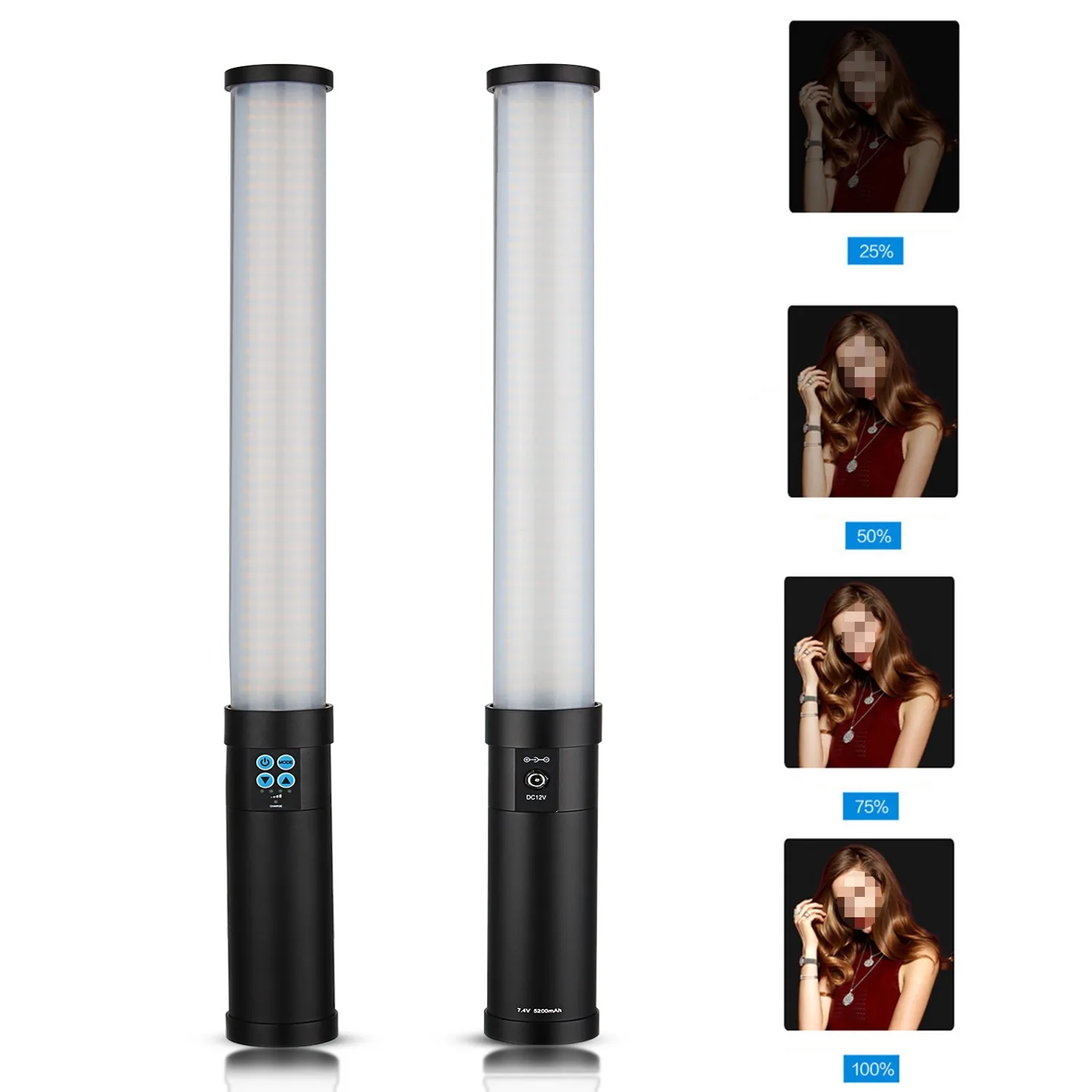 

Handheld LED516AS LED Lighting With Build-in 5200mAh Battery for Video Photo DSLR