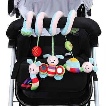 

Educational Baby Rattle Toys Newborn Baby Toys 0-12 Months Stuffed Stroller Toys Animal Baby Pram Bed Hanging Rattles Juguet