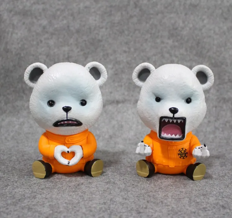 

Anime Comic One Piece The Polar Bear Bepo 2 Styles PVC Action Figure Collectible Model Toy Doll For Children Gift