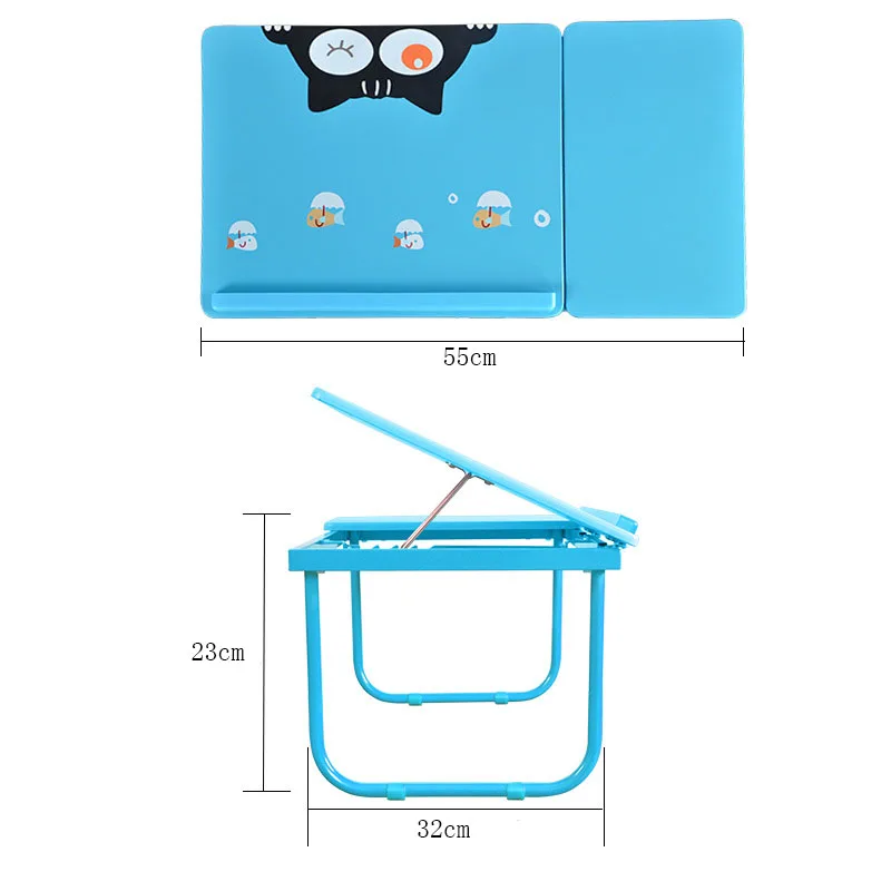 Fashion Simple Colorful Folding Laptop Table Students Studying Small Desk Playing Learning Desk Bed Table