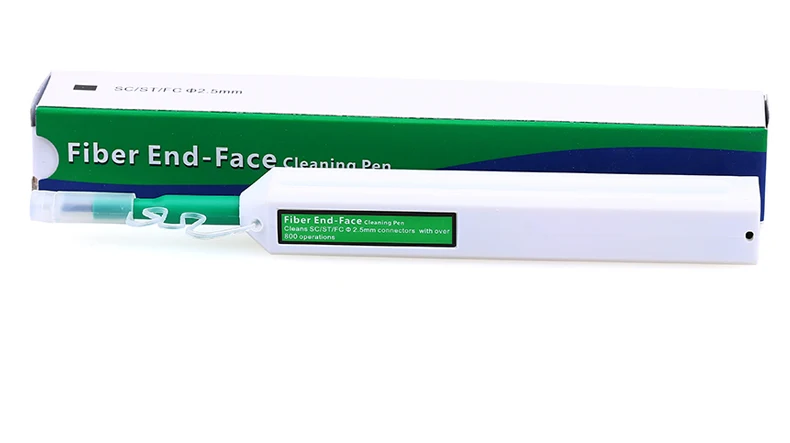 online 5 pcs 800 vezes One Click Fiber Optic Connector Cleaner Pen para SC ST e FC 2.5mm Adaptadores e Ponteiras