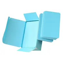 Пустая Бумага с росписью карточка сообщения бизнес Спасибо карты для памятки Свадебная вечеринка приветствие синий