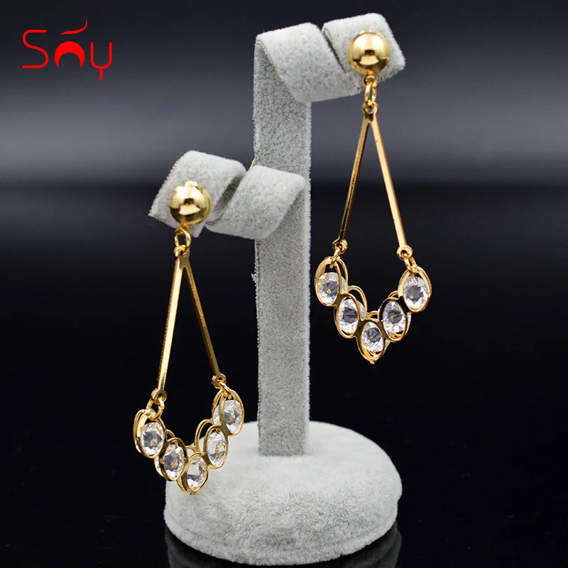 Sunny Jewelry модные ювелирные изделия Висячие серьги для праздничные подарки на день