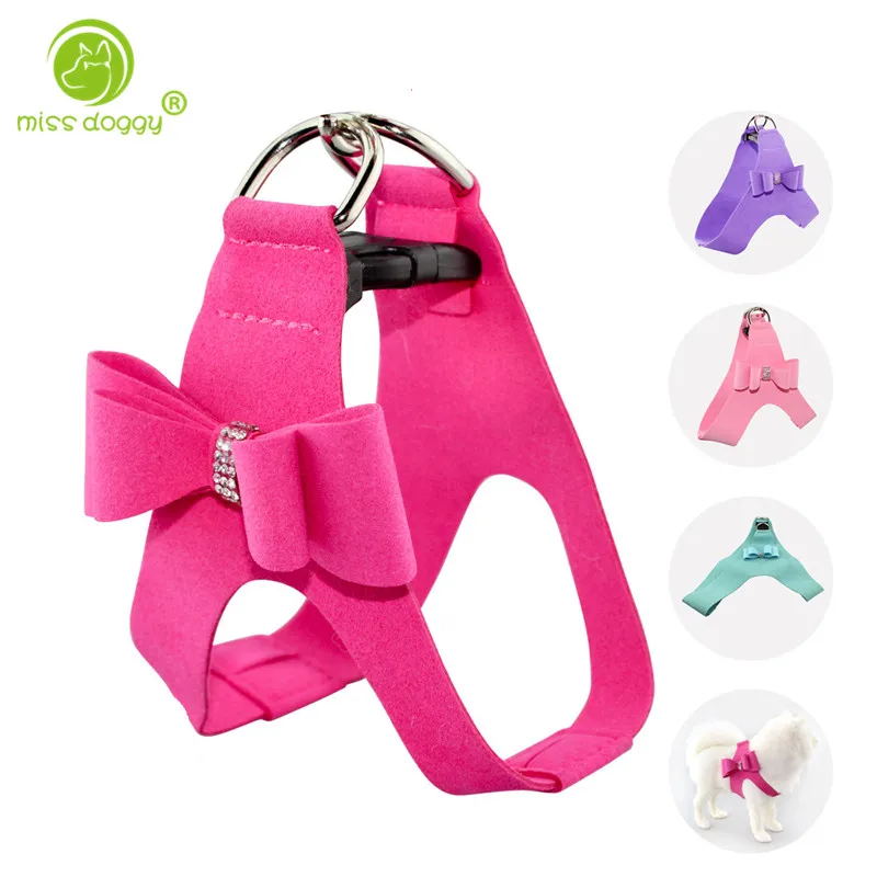

Christmas New Style Big Bow Tie Pet Dog Chest Leash and Harnesses Sets Adjustable Dog Harnesses Pet Vest Strap Accessories 920E
