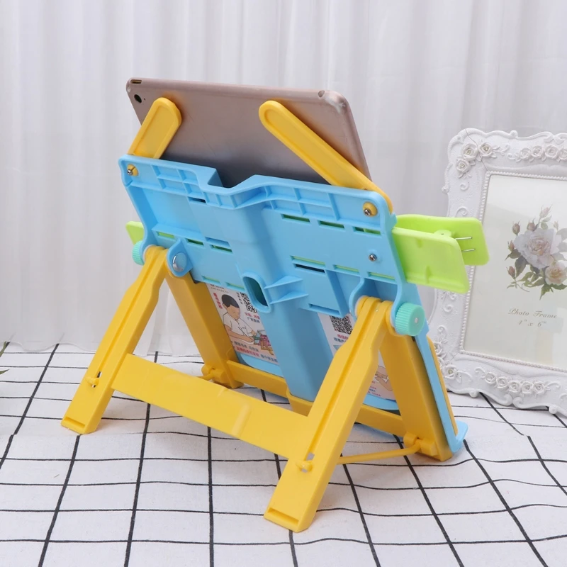 Kids Book Holder Folding Bookend Adjustable Versatile Anti Myopia