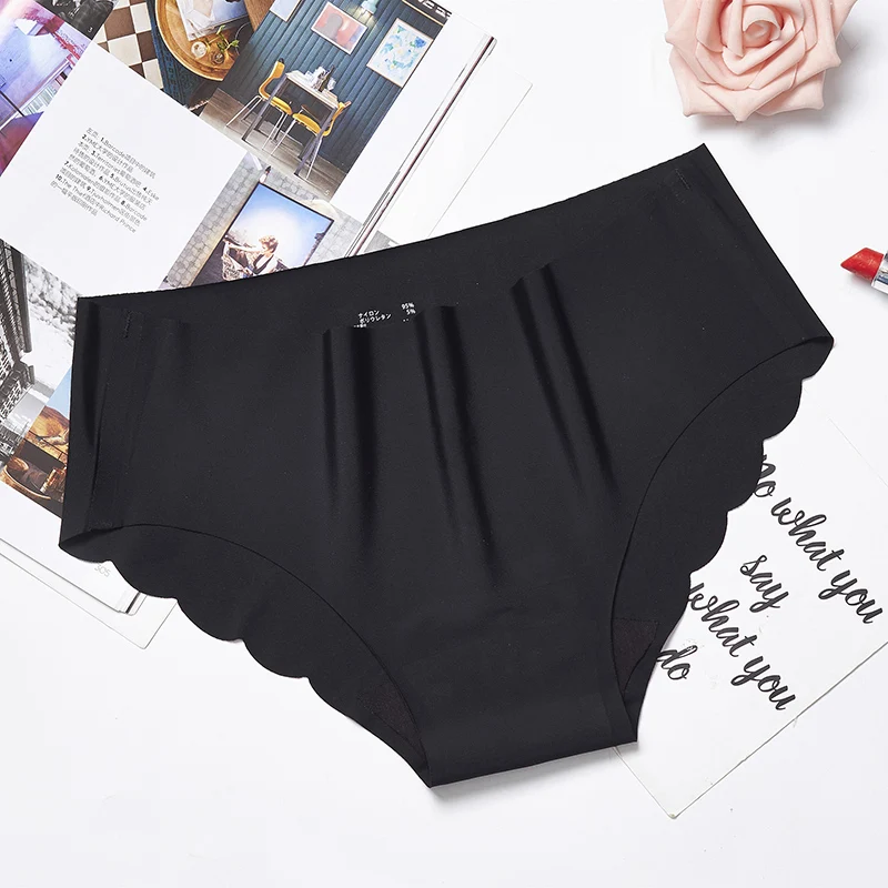 Fashion Panties For Women Seamless Briefs Ultra-thin Underwear Sexy G String Panty Mid Waist Female Underpants Intimates 3pcs #F