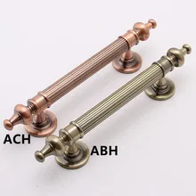 255mm europen vintage style unfold install wooden door handle bronze ktv home wooden door pull red