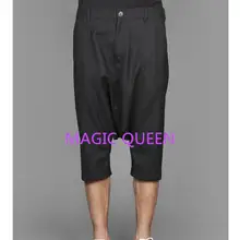 Европа и Соединенные Штаты Весна и лето новые низкие промежности модные повседневные шаровары большие размеры черные мужские брюки/27-42