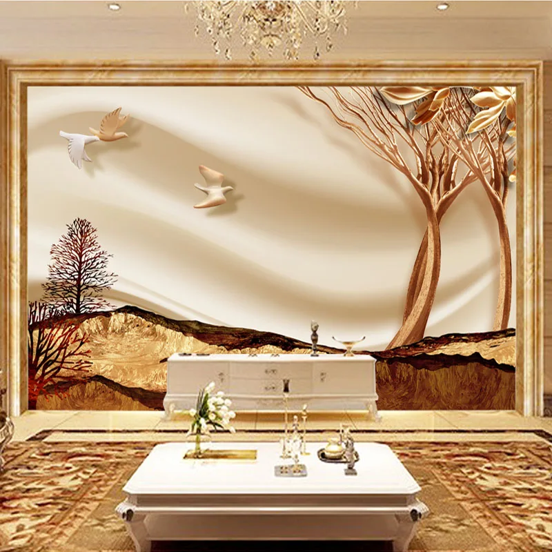 

Custom Photo Wallpaper 3D Europe Mural Reliefs Background Decor Simple Fashion Large Mural 3D Wall Murals Wallpaper Painting