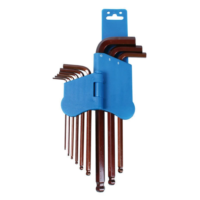 Набор шариковых шестигранных ключей Pro'sKit 8PK-028 9 шт. 1 5 2 3 4 10 мм | Инструменты