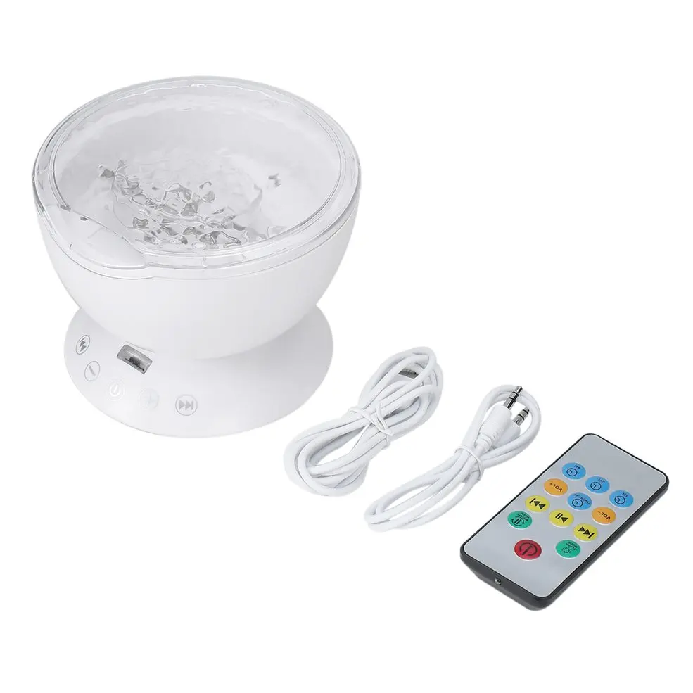 

Ocean Wave Projector Light with Remote Control TF Card Music Play Night Light
